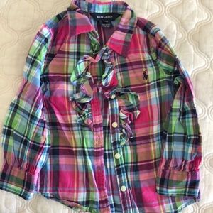 Ralph Lauren girl’s flannel shirt